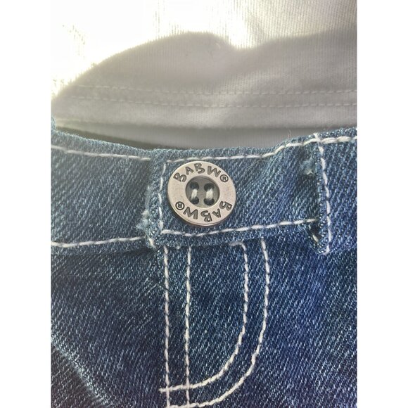 Build-A-Bear Workshop 2-Piece Outfit White Halter Top Denim Skirt Floral Print - Picture 7 of 7